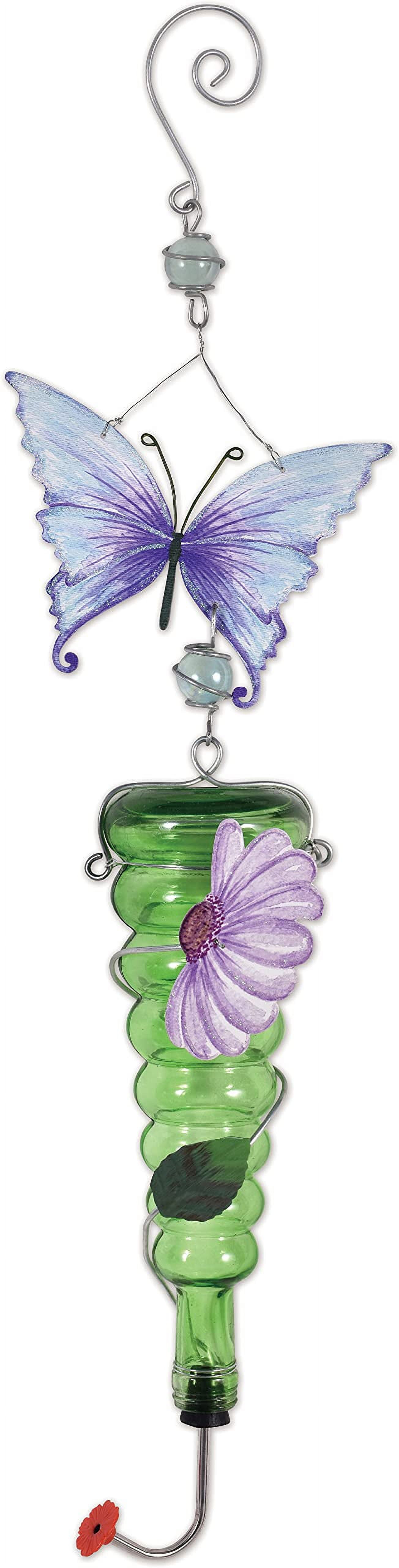 Sunset Vista Designs 93724 Butterfly Hummingbird Bird Feeder, 28-inch Height