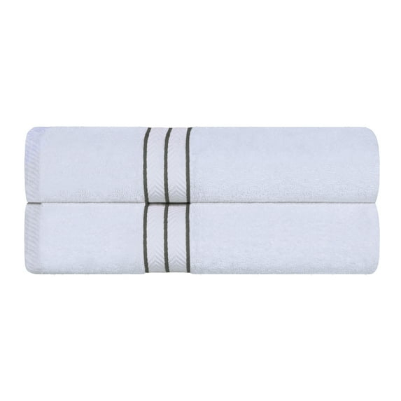 Superior 100% Turkish Cotton Plush 2-Piece Solid Highly Absorbent Towel Set, Chocolate