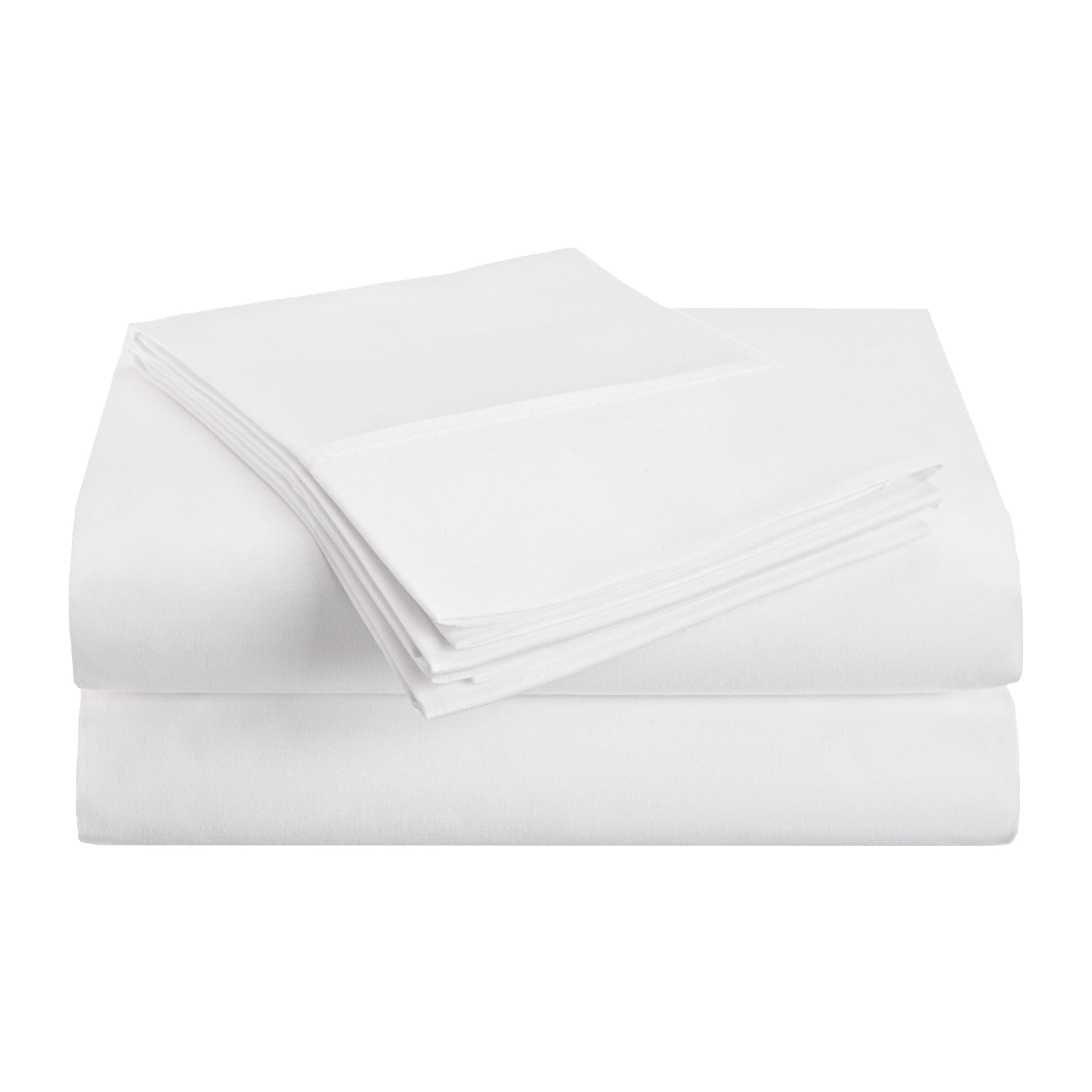 Superior 4-Piece Ultra-Soft Microfiber Deep Pocket Bed Sheet Set, King, White