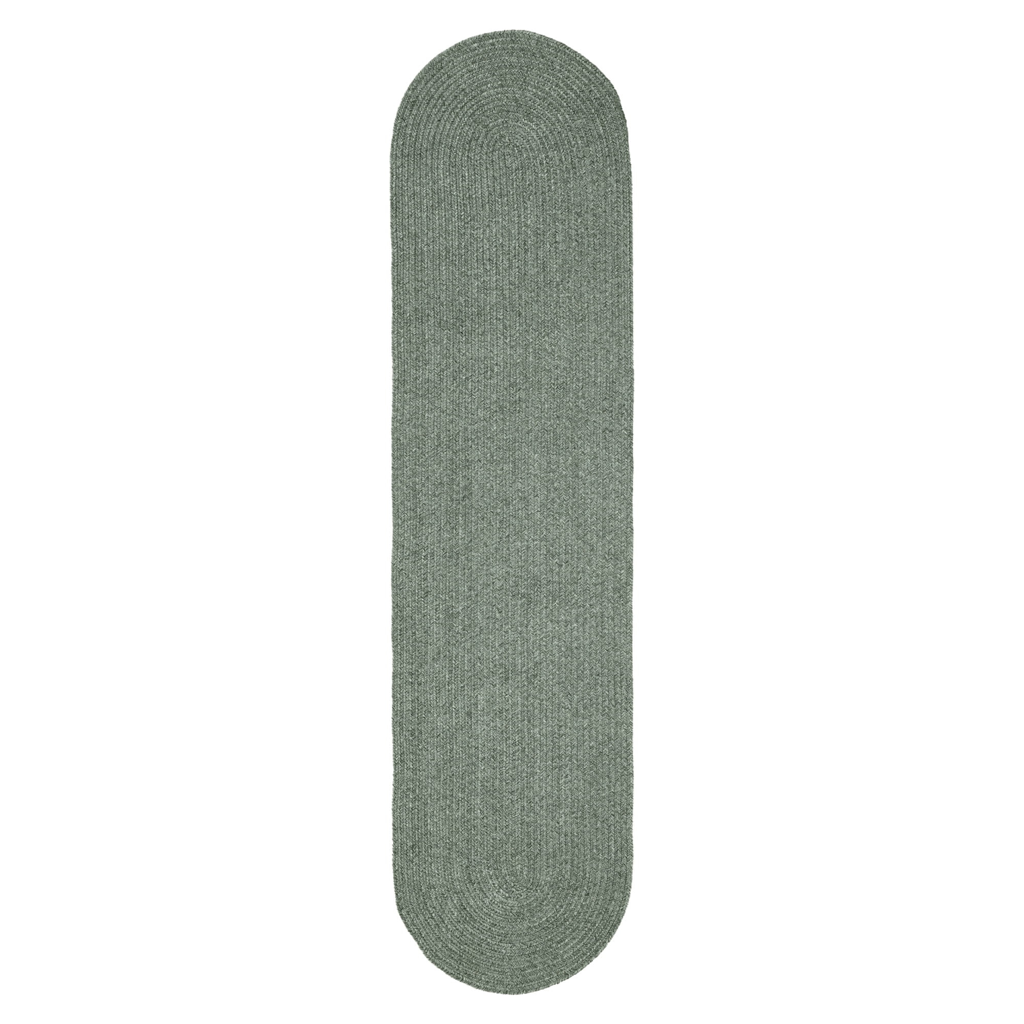 Superior Braided Indoor/ Outdoor Area Rug, 2' x 8' Oval, Lagoon Breeze