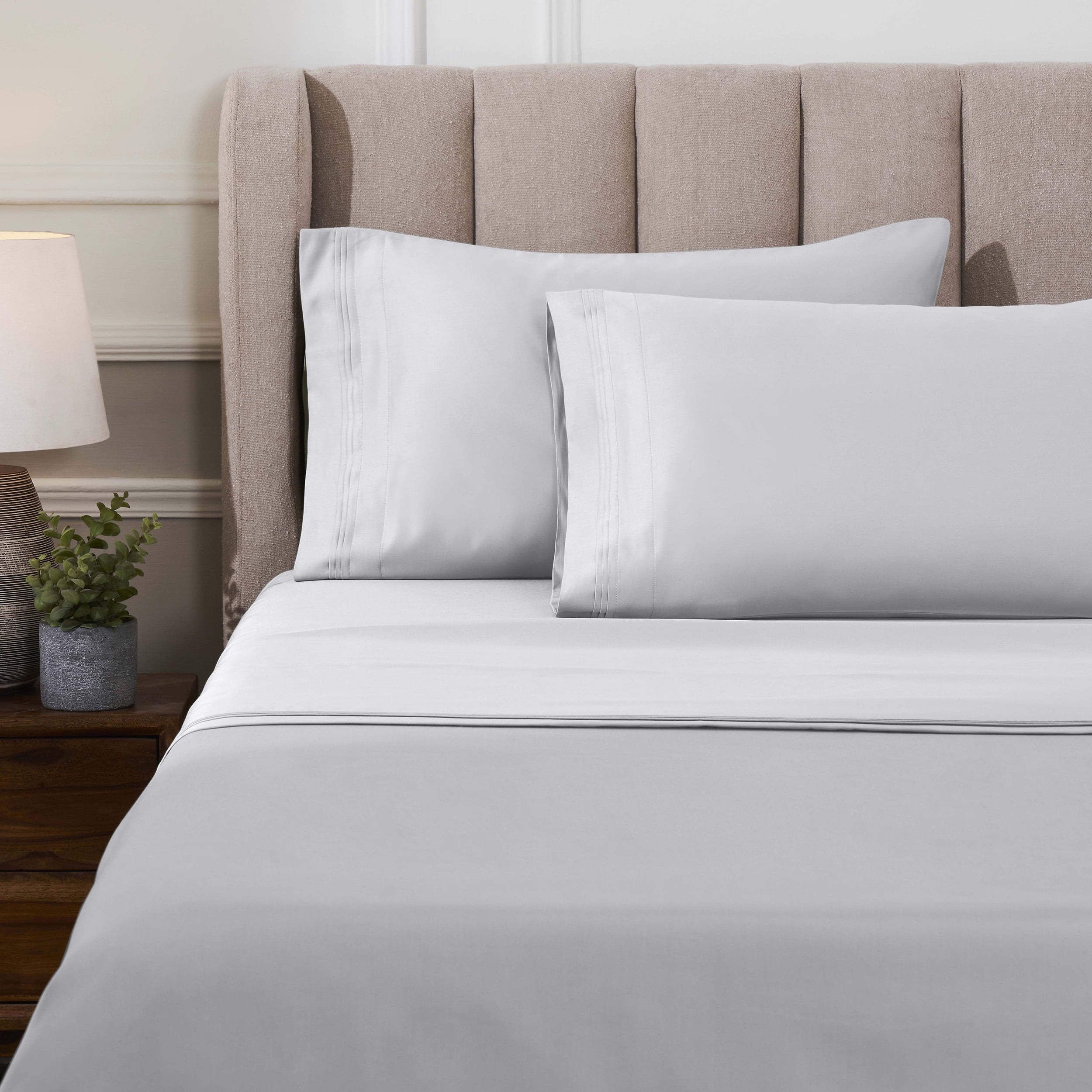 Superior Egyptian Cotton Deep Pocket 1000 TC Sheet Set, King, Platinum