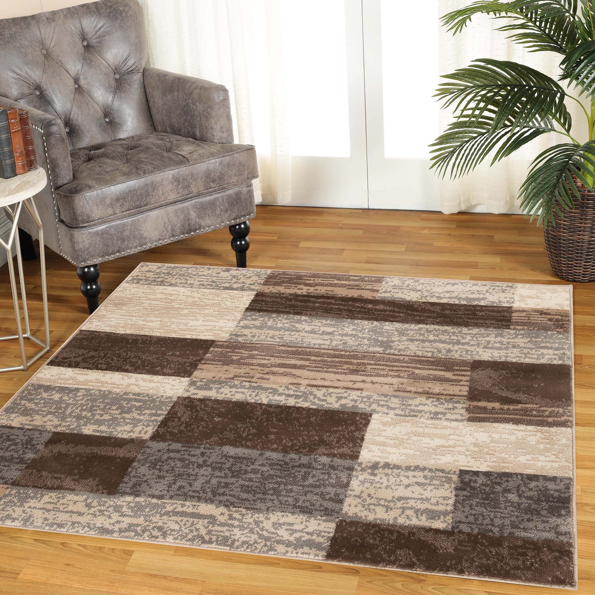 Superior Rockwood Geometric Indoor Area Rug, 8' x 8' Square, Slate