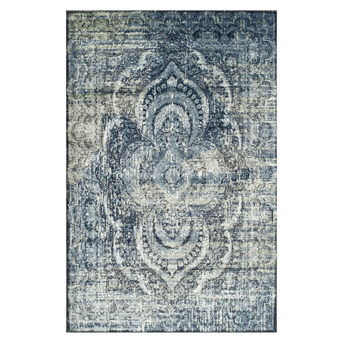 Superior Salford Medallion Indoor Area Rug, 8' x 10', Blue-Beige