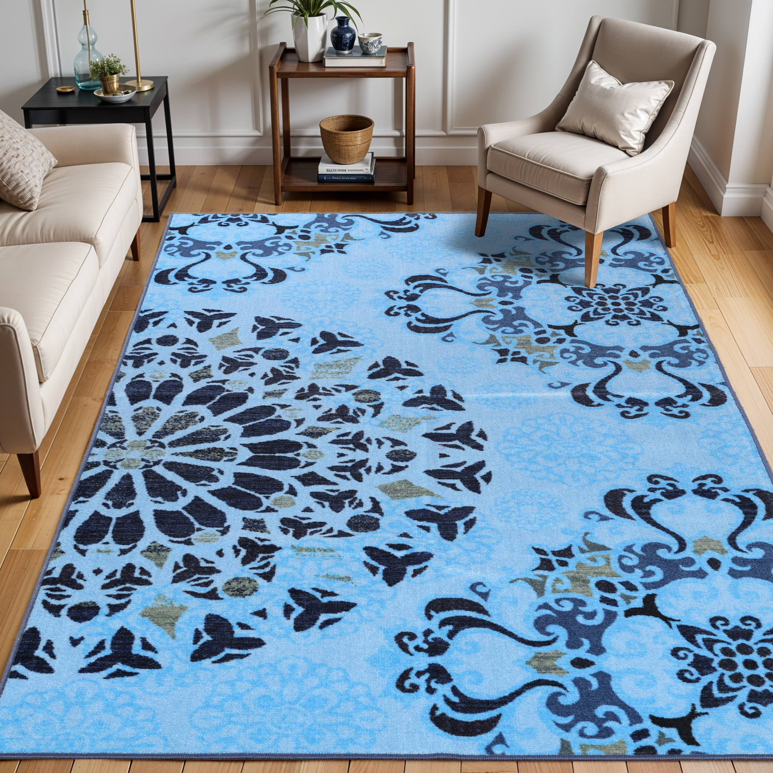 Superior Thalia Indoor Area Rug, 8' x 10', Light Blue
