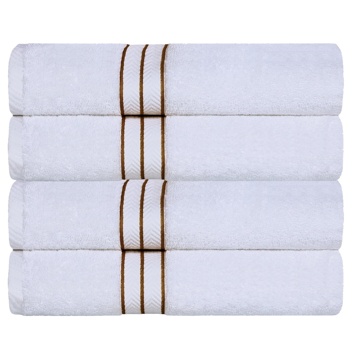 Superior Turkish Cotton Ultra-Plush Bath Towel Set of 4, Toast