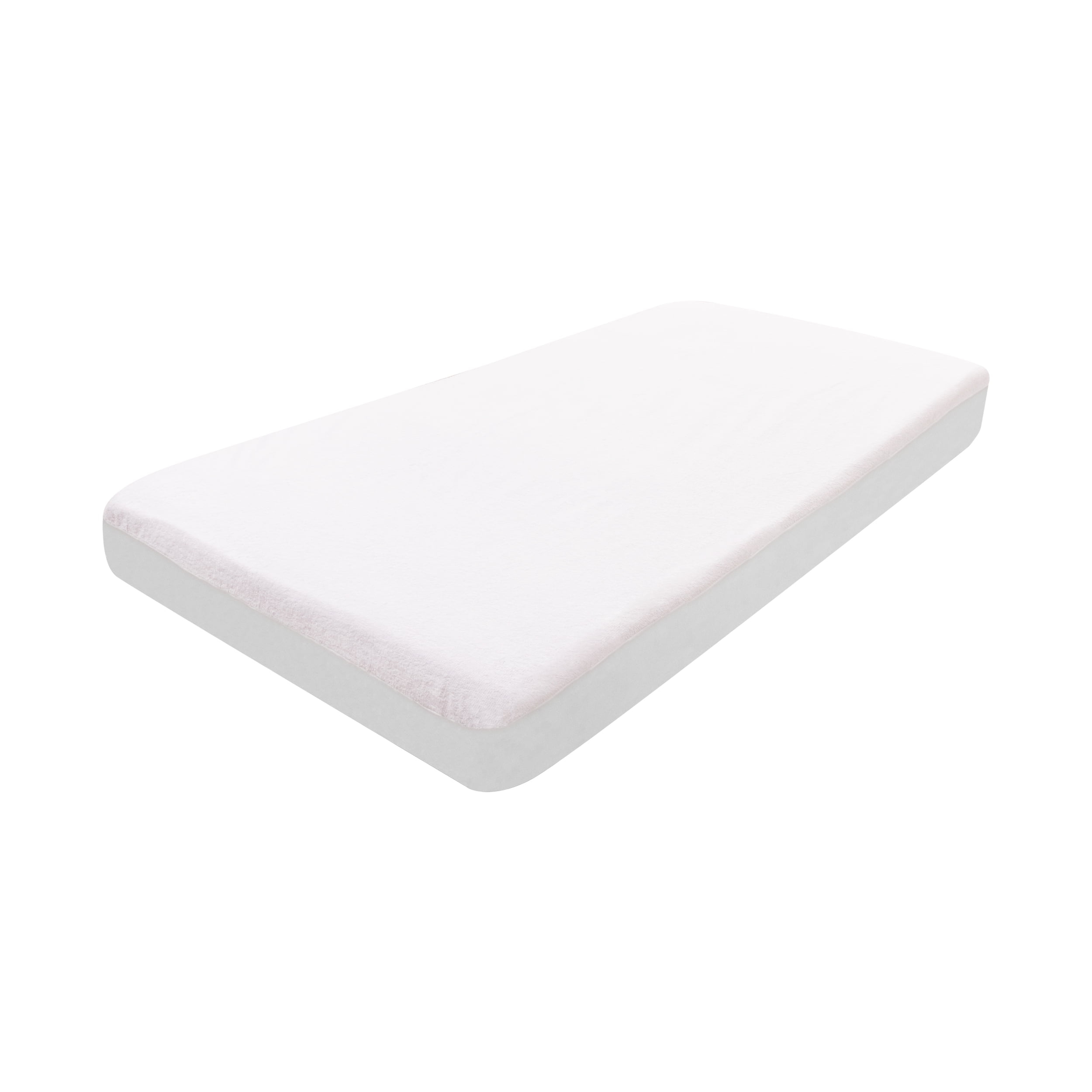 Superior Waterproof Cotton Mattress Protector, Crib, White