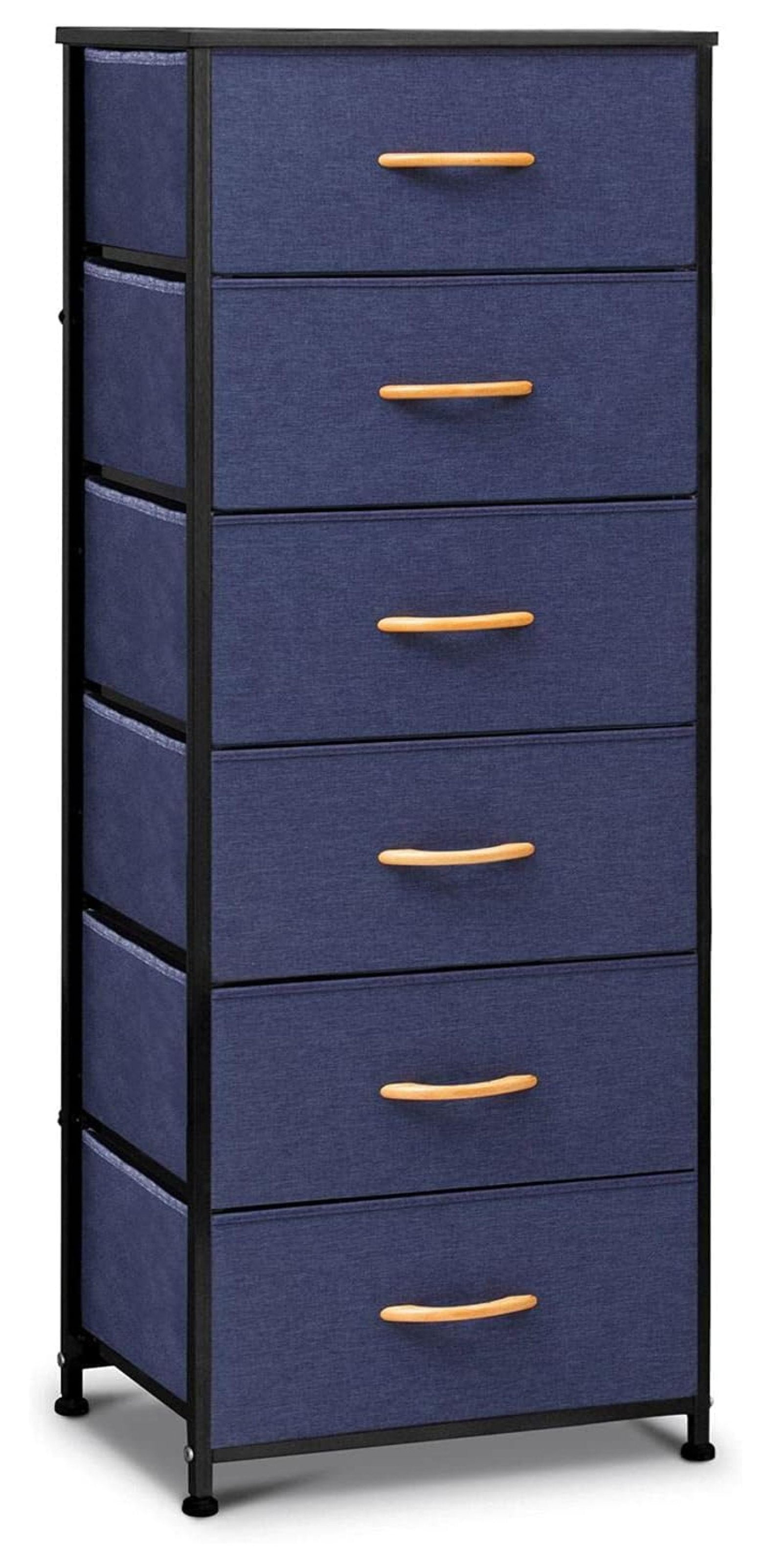 Pellebant 6 Drawers Vertical Dresser Storage Tower Chest, Blue