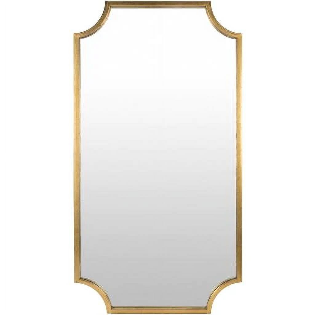 Surya Joslyn 75 X 40 inch Gold Leaf Mirror, Full Length/Oversized