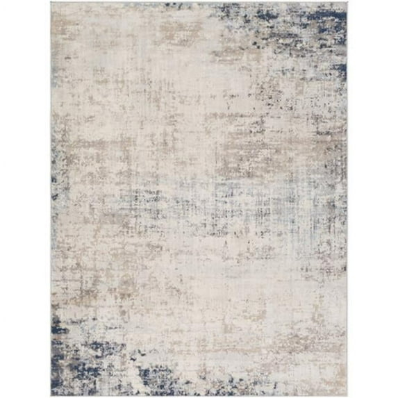Surya Roma ROM-2315 63 x 85" Rectangle Modern Fabric Rug in Ivory/Blue/Gray