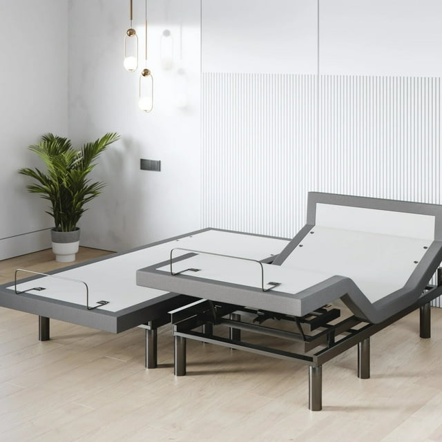 Sven & Son Harmony Adjustable Bed Base-Frame Only - Head and Foot Lift, Pillow-Tilt, Massage, USB, Memory Positions, Zero Gravity - Split King