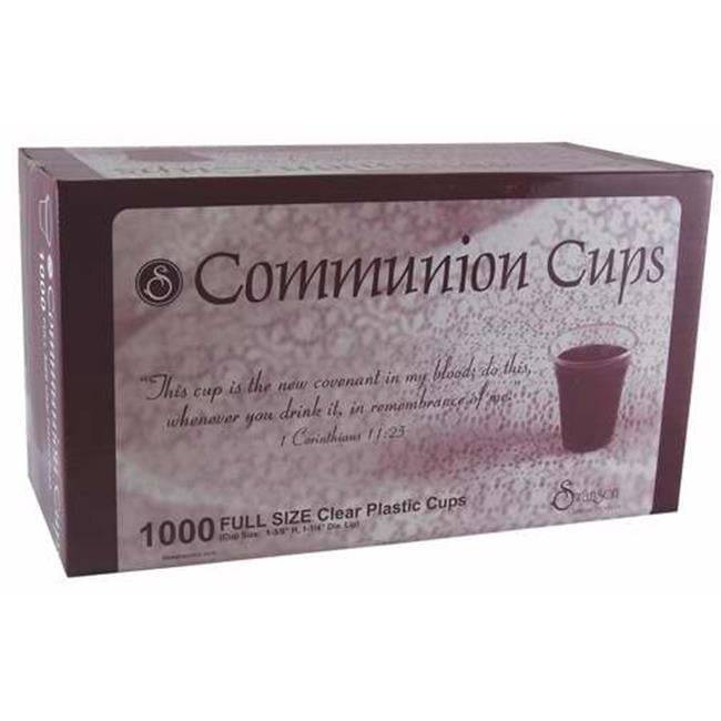 Swanson Communion Disposable Plastic Cups, Clear, 1000 Count
