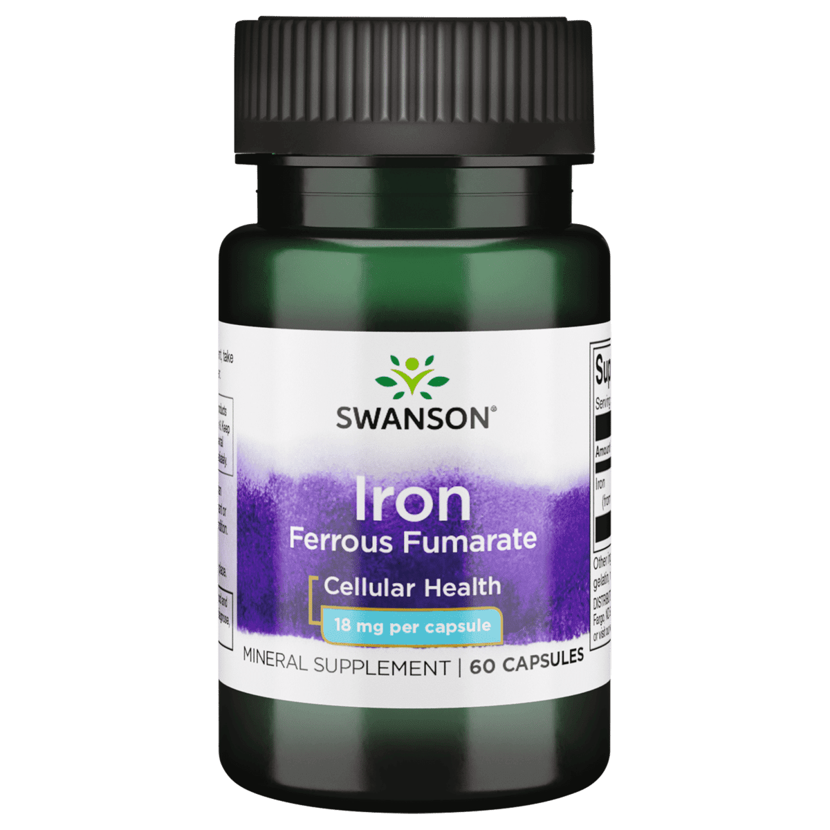 Swanson Iron Ferrous Fumarate 18 mg 60 Capsules