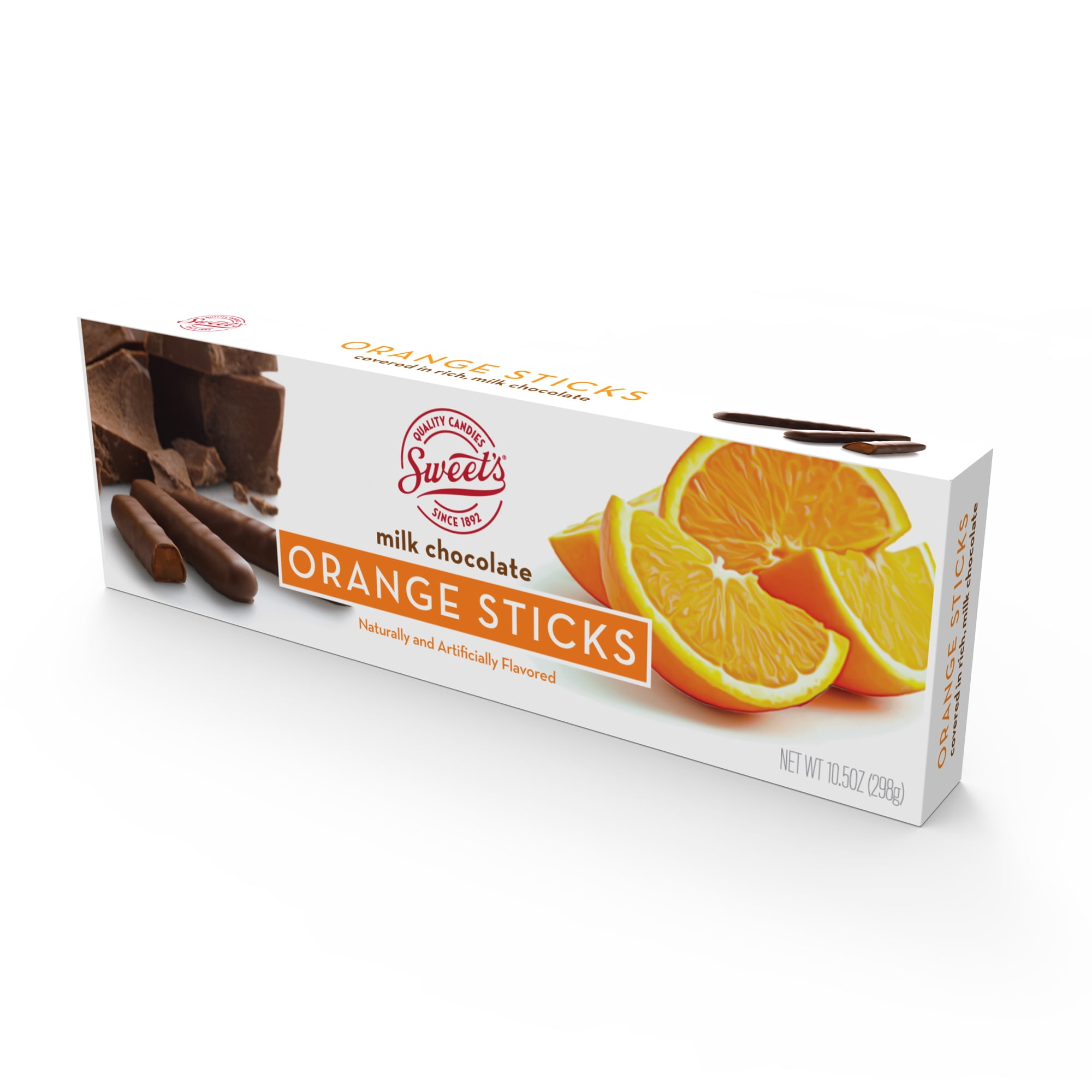 Sweet's Milk Chocolate Orange Sticks Box, 10.5 oz.