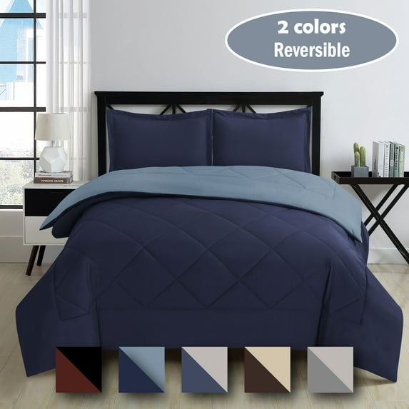 Swift Home All Season Peach Skin Down Alternative Reversible Bedding Comforter