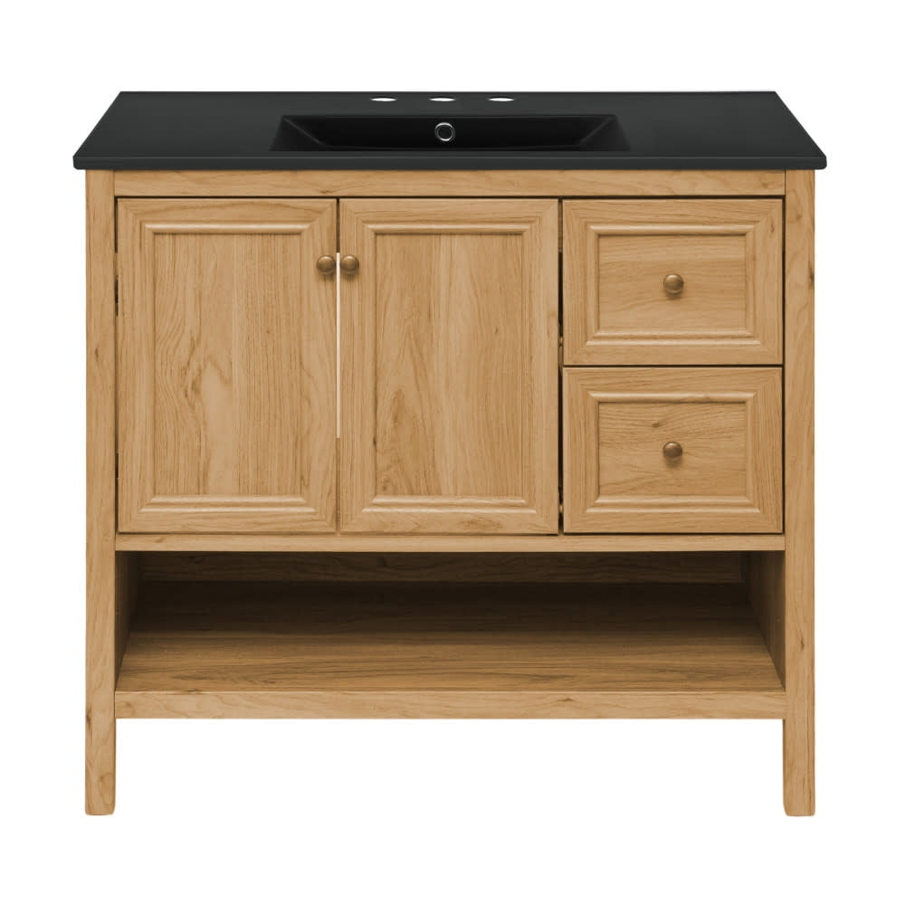 Swiss Madison Sm-Bv241-3Mb Chateau 37" Free Standing Single Basin Vanity Set - Golden Oak