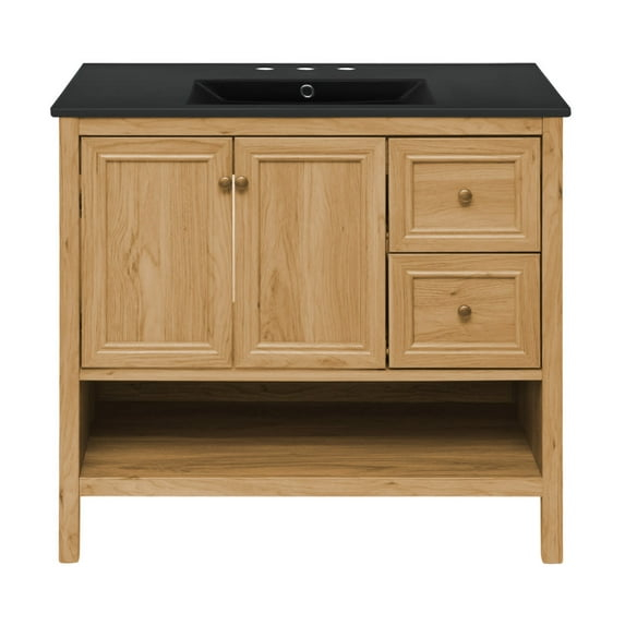 Swiss Madison Sm-Bv241-3Mb Chateau 36" Free Standing Single Basin Vanity Set - Golden Oak