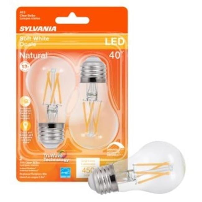 Sylvania TruWave A15 E26 (Medium) LED Bulb Clear Soft White 40 Watt Equivalence 2 pk