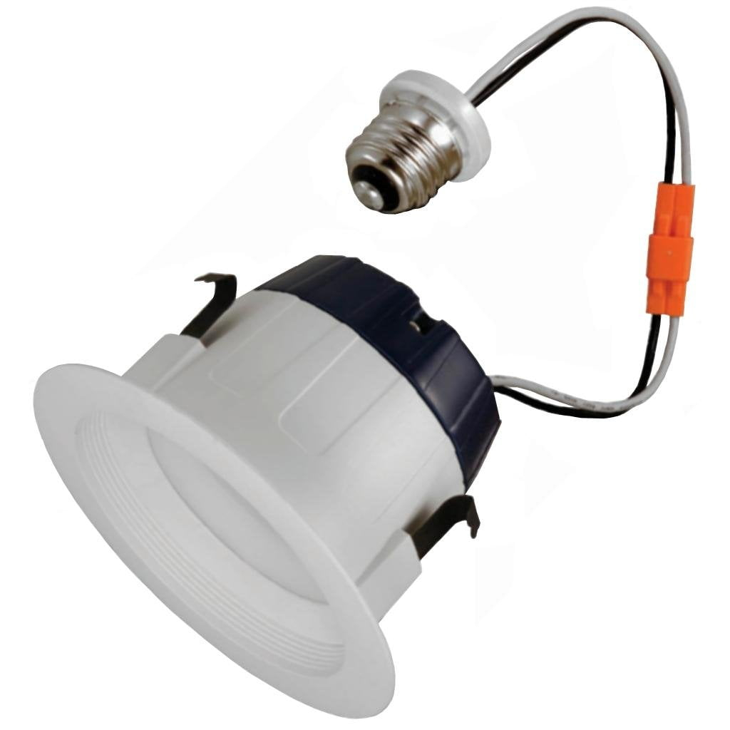 Sylvania LED/RT4/600/930/FL80 4"  LED Recessed Downlight Kit, 4", Medium Base, 3000K, 600 Lumens, Replaces R30.