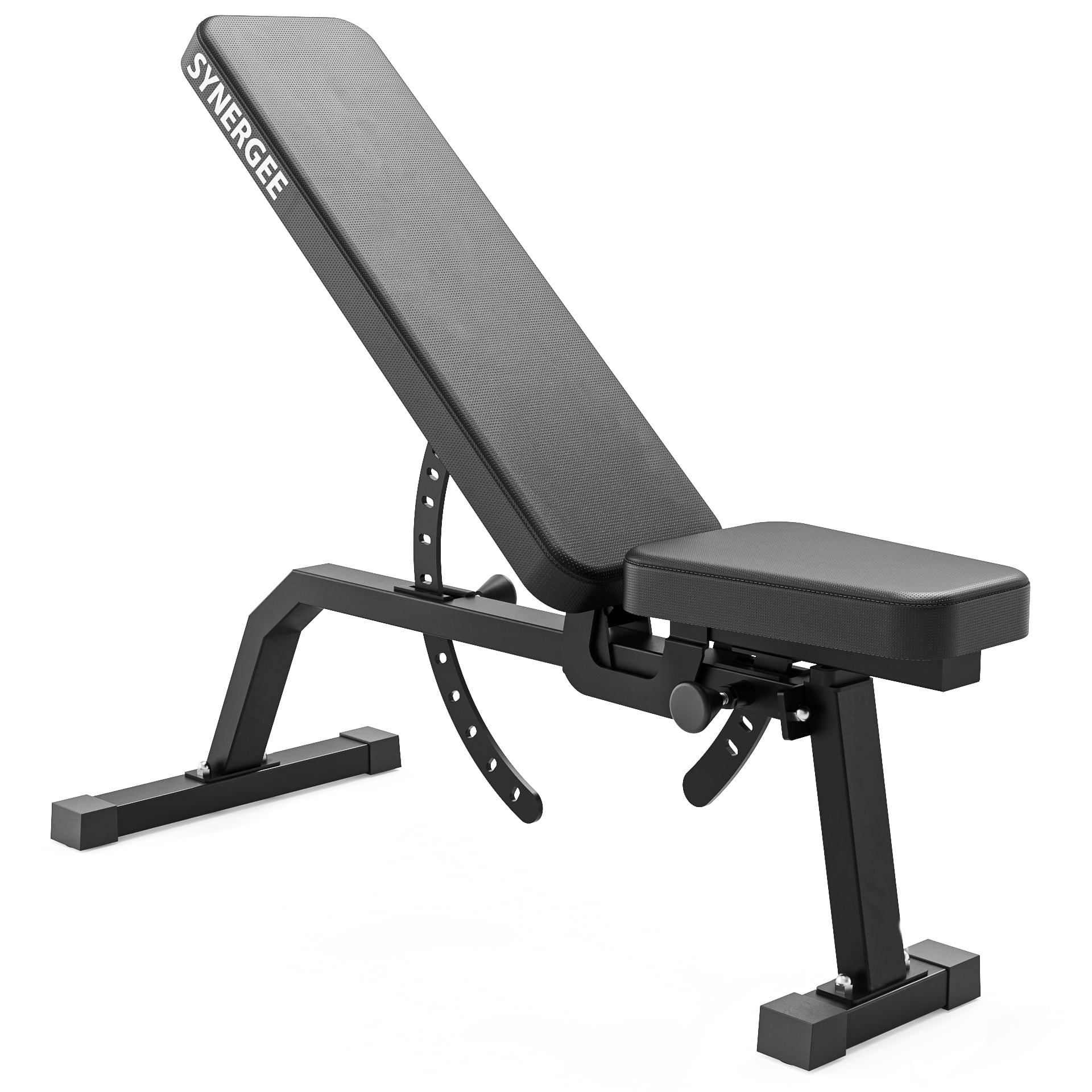 Synergee Banco de Entrenamiento Inclinado Ajustable Banco de Pesas para Ejercicios y Entrenamientos con Mancuernas y Barras. Ideal para Gimnasios Comerciales, Garajes y en Casa.