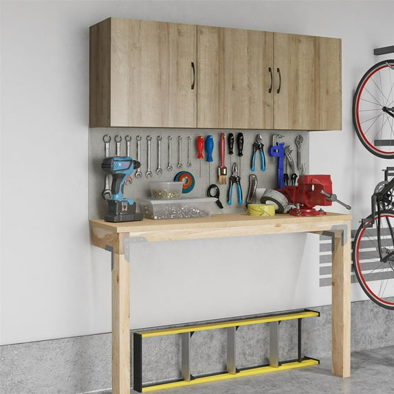 Systembuild Evolution Lory 54" Wall Cabinet, Natural