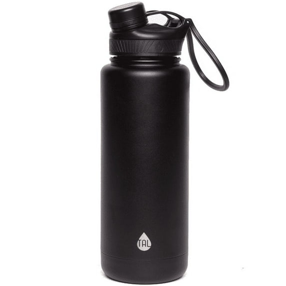 TAL Stainless Steel Ranger Water Bottle 40oz, Black