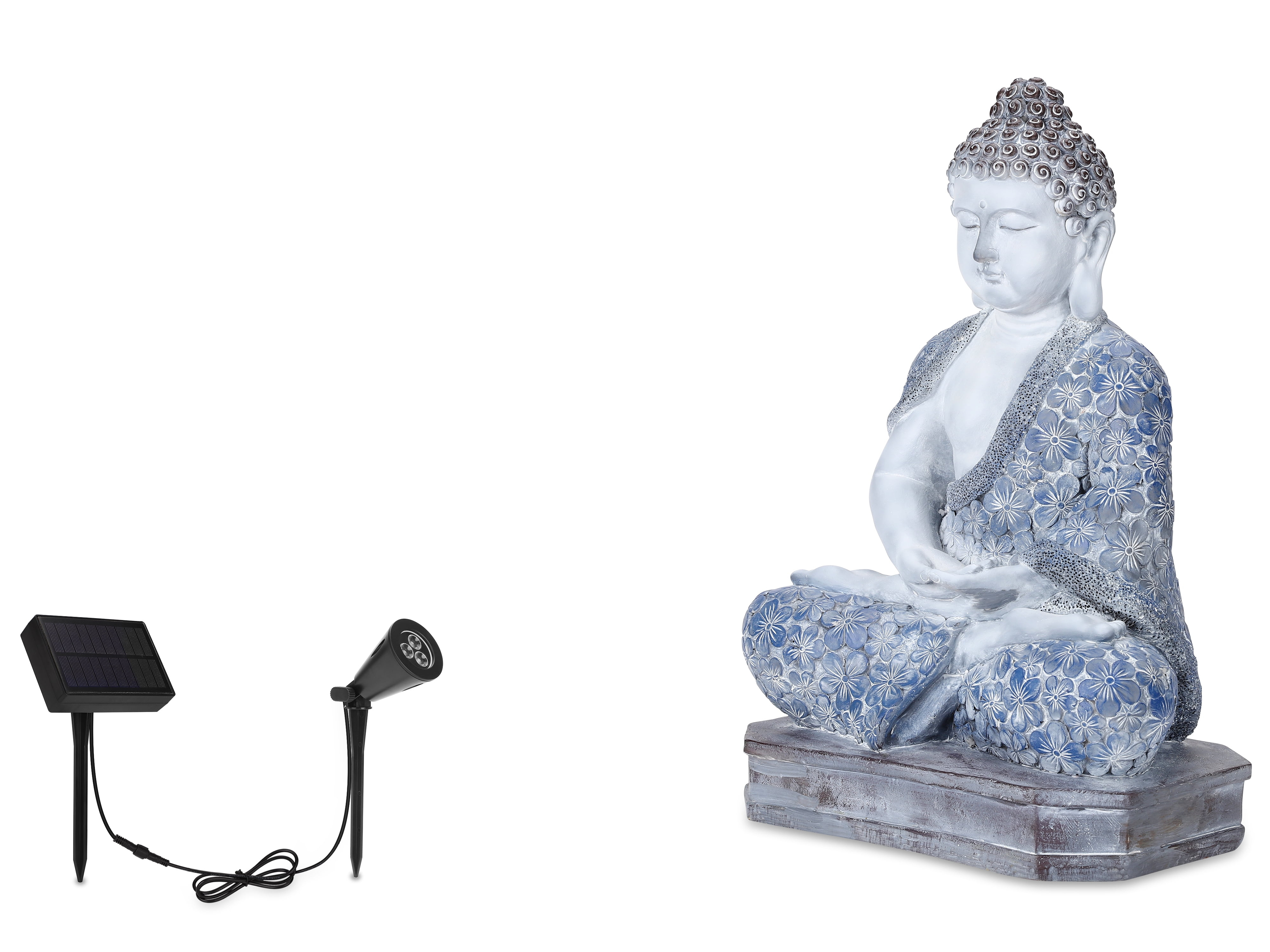 TECHKO 15" Buddha Garden Statue