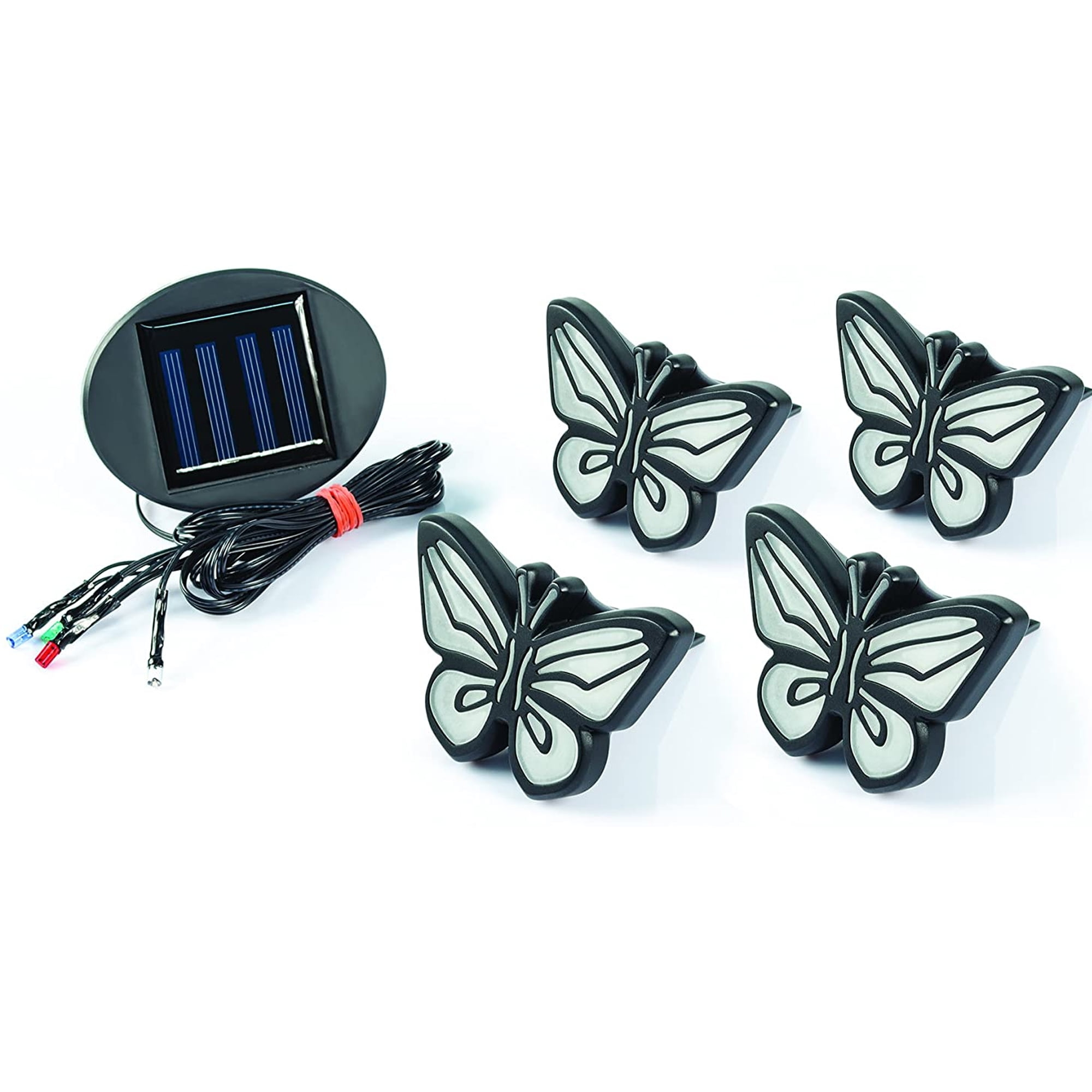 TENKO - Butterfly Lights - Indoor Outdoor Decorative Solar-Powered Led Waterproof - 4 Piece Set