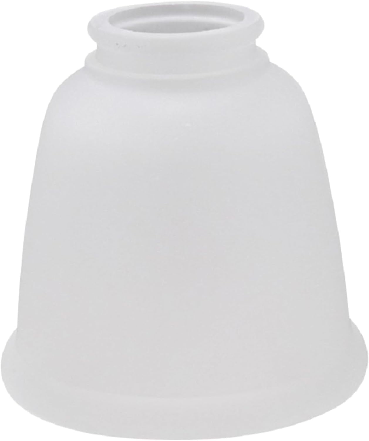 Aspen Creative 23045-4 Transitional Style Bell Shaped Frosted Replacement Glass Shade, 2-1/4" Fitter Size, 4-5/8" high x 4-5/8" diameter, 4 Pack