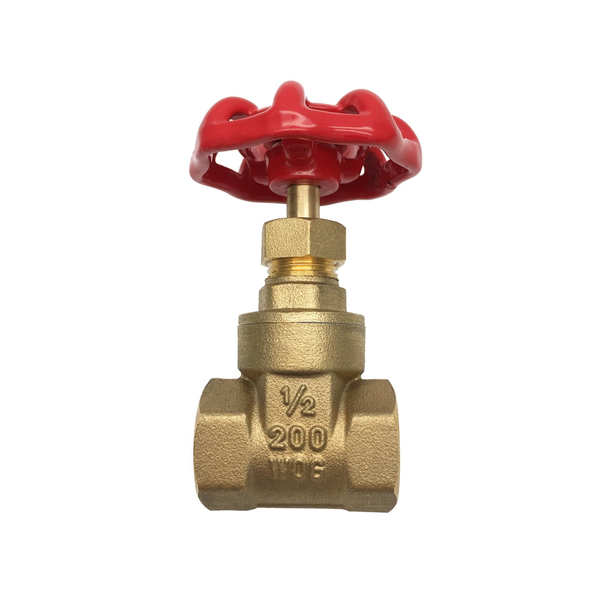 THEWORKS® Heavy Pattern Brass Threaded Gate Valve, 1/2" FIP x FIP