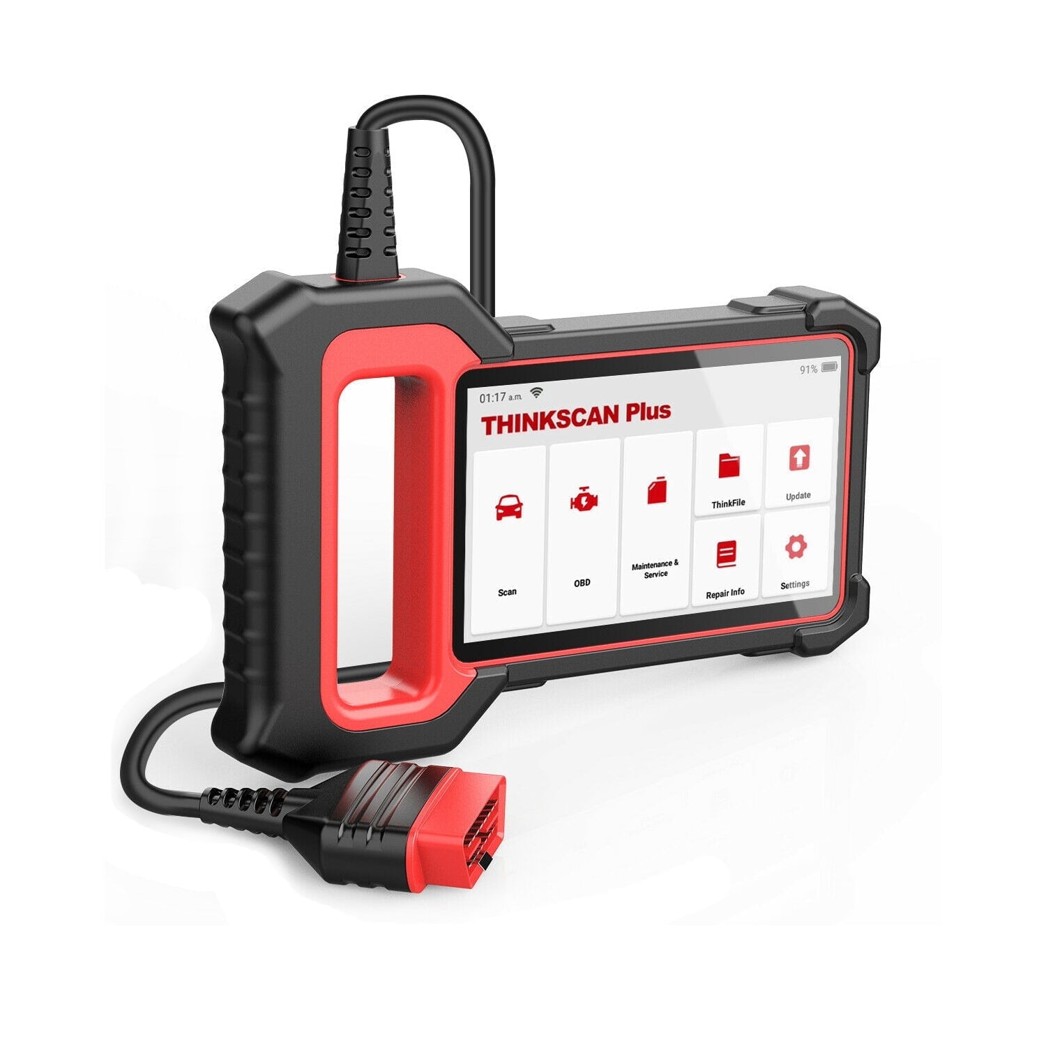 THINKSCAN PLUS S2 - OBD2 Car Diagnostic Scanner with 3 System Reset Functions Check Engine/ABS/SRS Code Readers Diagnostic Tool