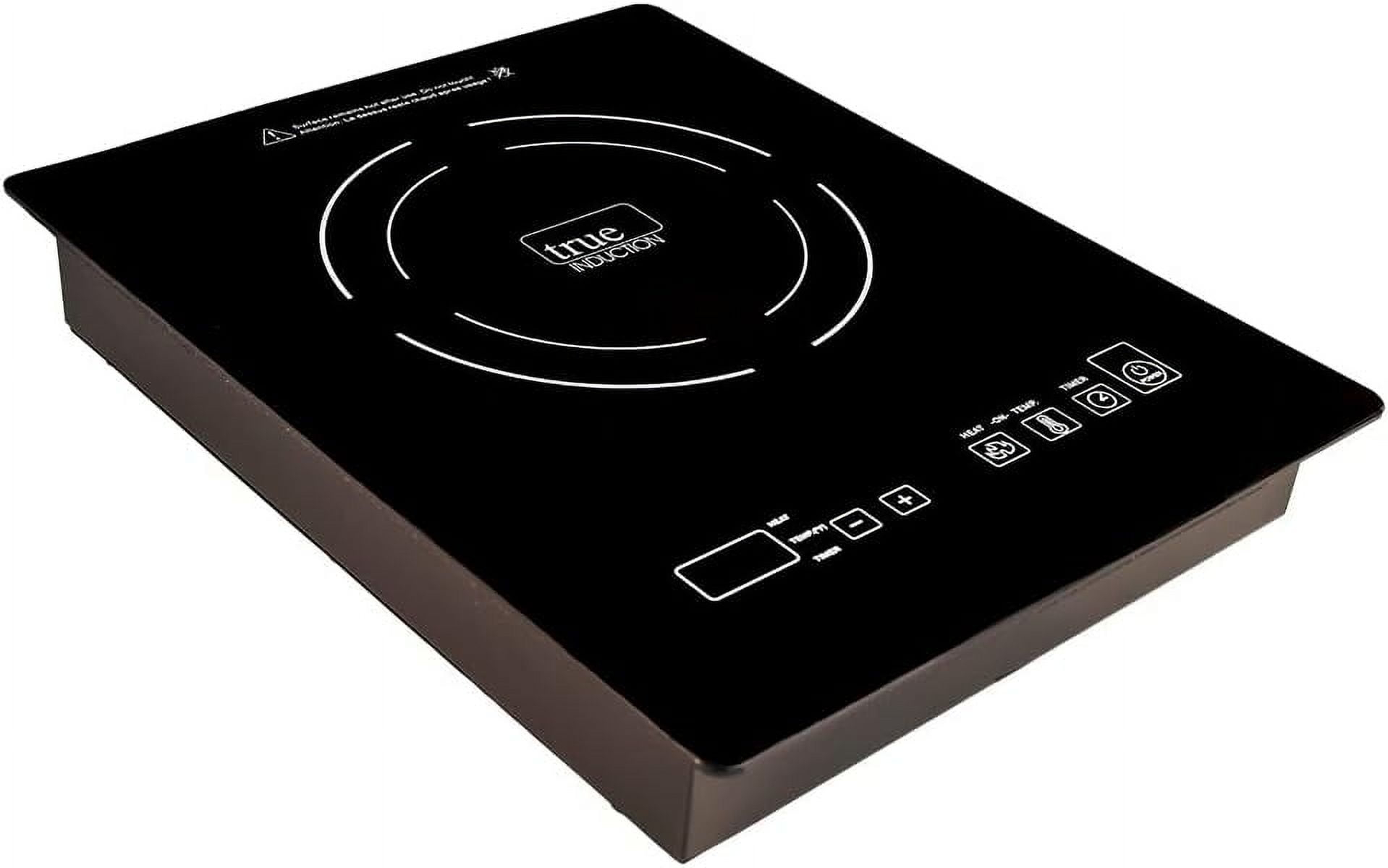 True Induction TI-1B Built-In UL858 Certified, 12-inch Single Induction Cooktop 1750W Glass-Ceramic Top