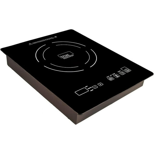True Induction TI-1B Built-In UL858 Certified, 12-inch Single Induction Cooktop 1750W Glass-Ceramic Top