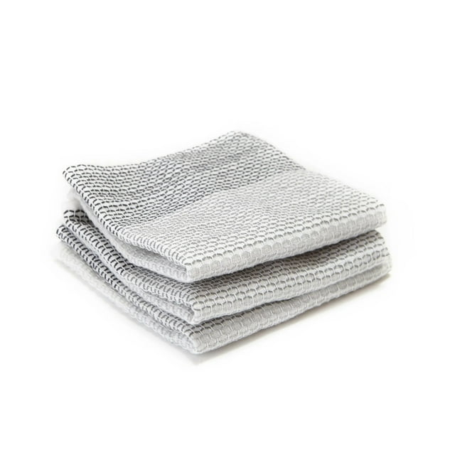 TIDY Dish Cloth Set - 100% organic cotton, Set of 3 cloths
