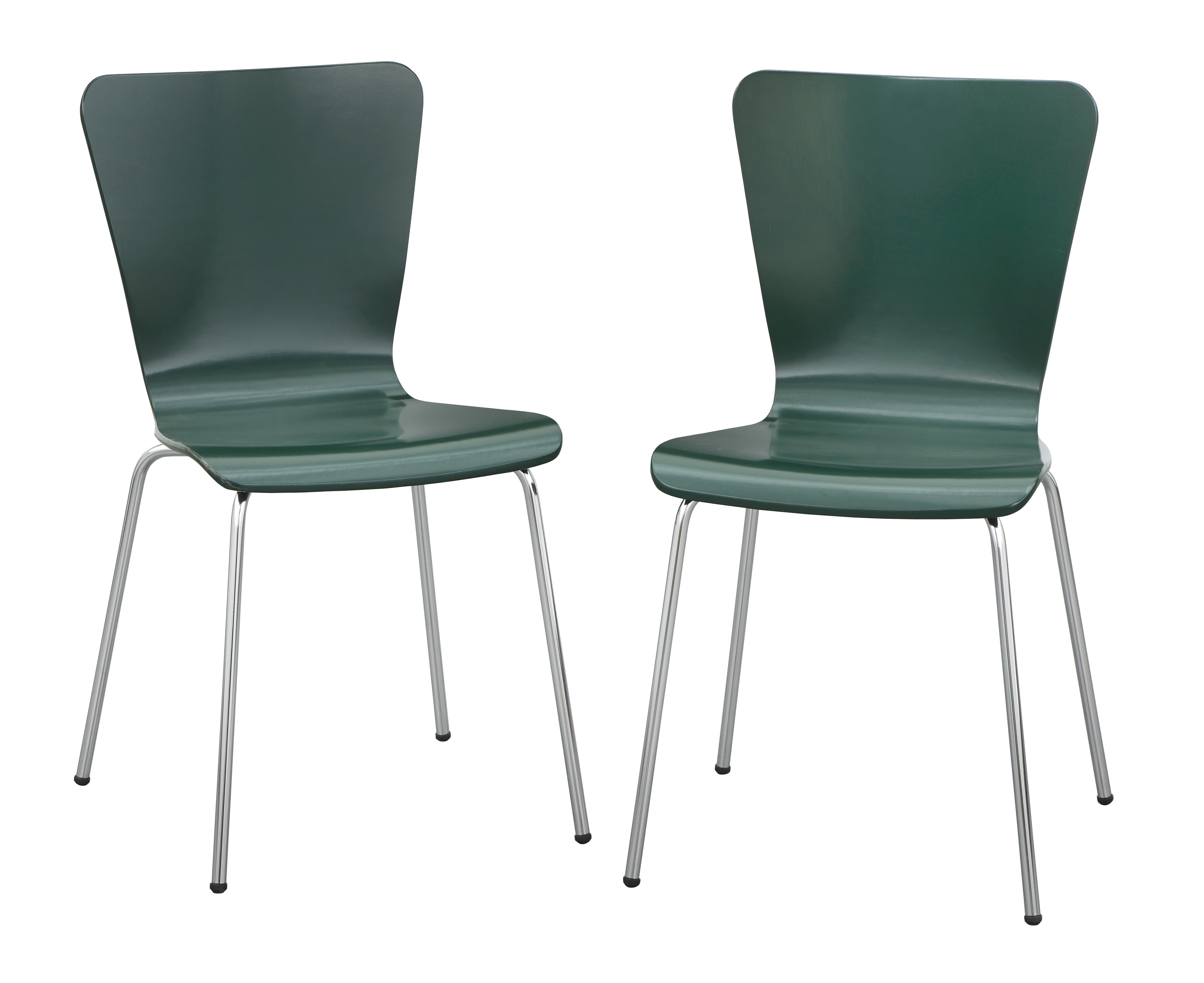 TMS Pisa Indoor Bentwood Dining Chair, Set of 2, Dark Green