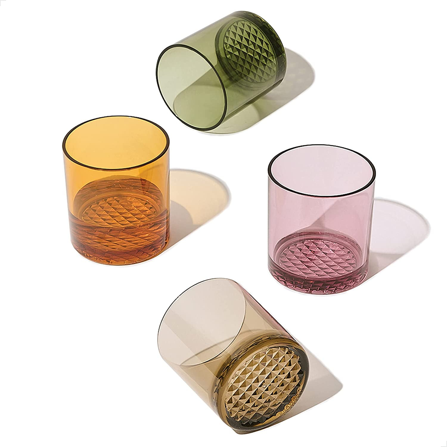 TOSSWARE RESERVE 12oz Old Fashioned Tritan™ Copolyester Glass - Mixed 4 Pack