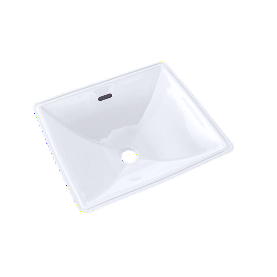 Legato™ Vitreous China Rectangular Undermount Bathroom Sink with Overflow