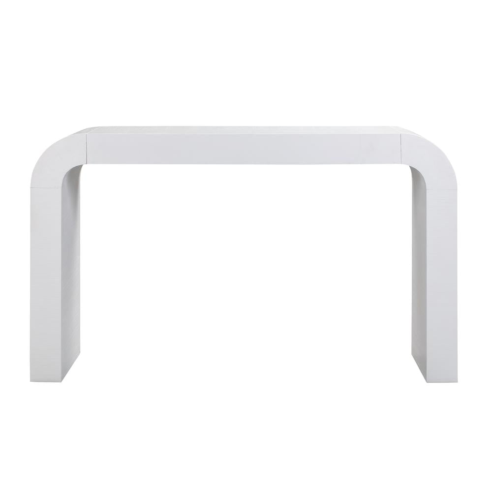 TOV Furniture  Hump White Acacia Finish Console Table