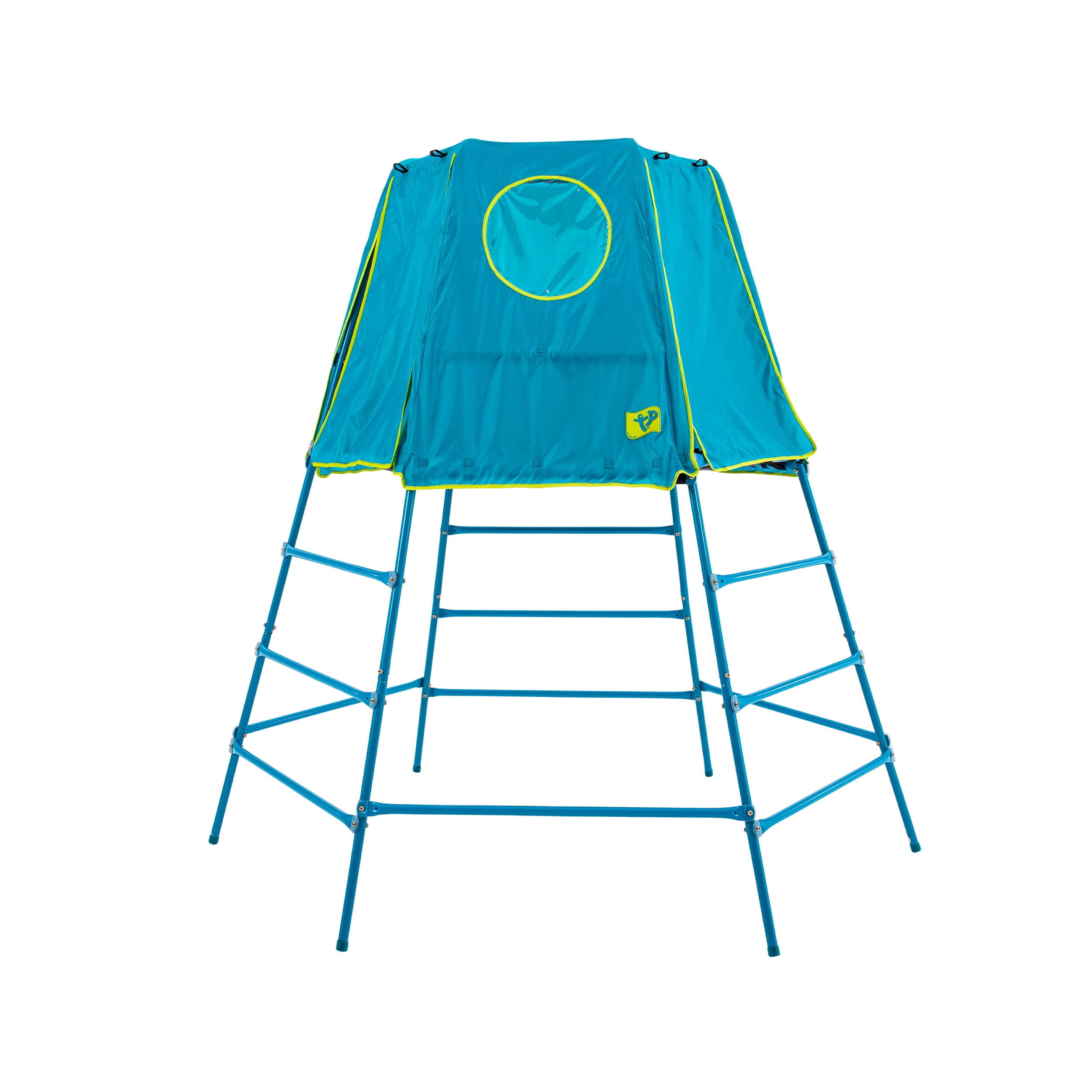 TP Active Fun Explorer Metal Climbing Set Jungle Gym with Platform and Tent, Blue