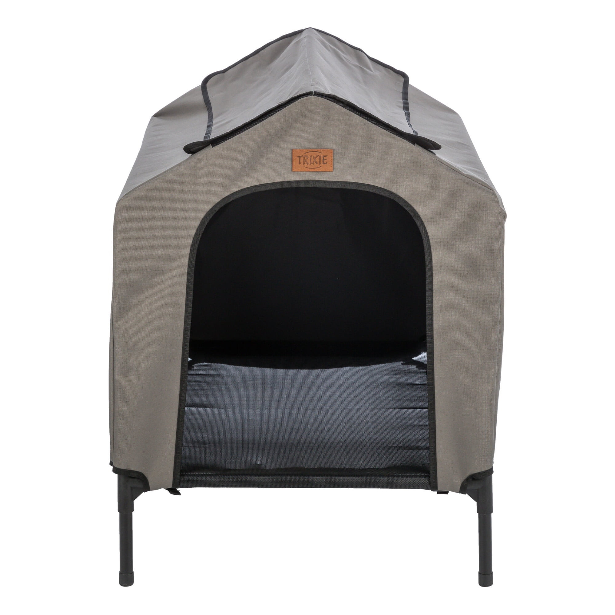 TRIXIE 2-in-1 Elevated Portable Dog House or Dog Cot & Tent for Small-Medium Dogs