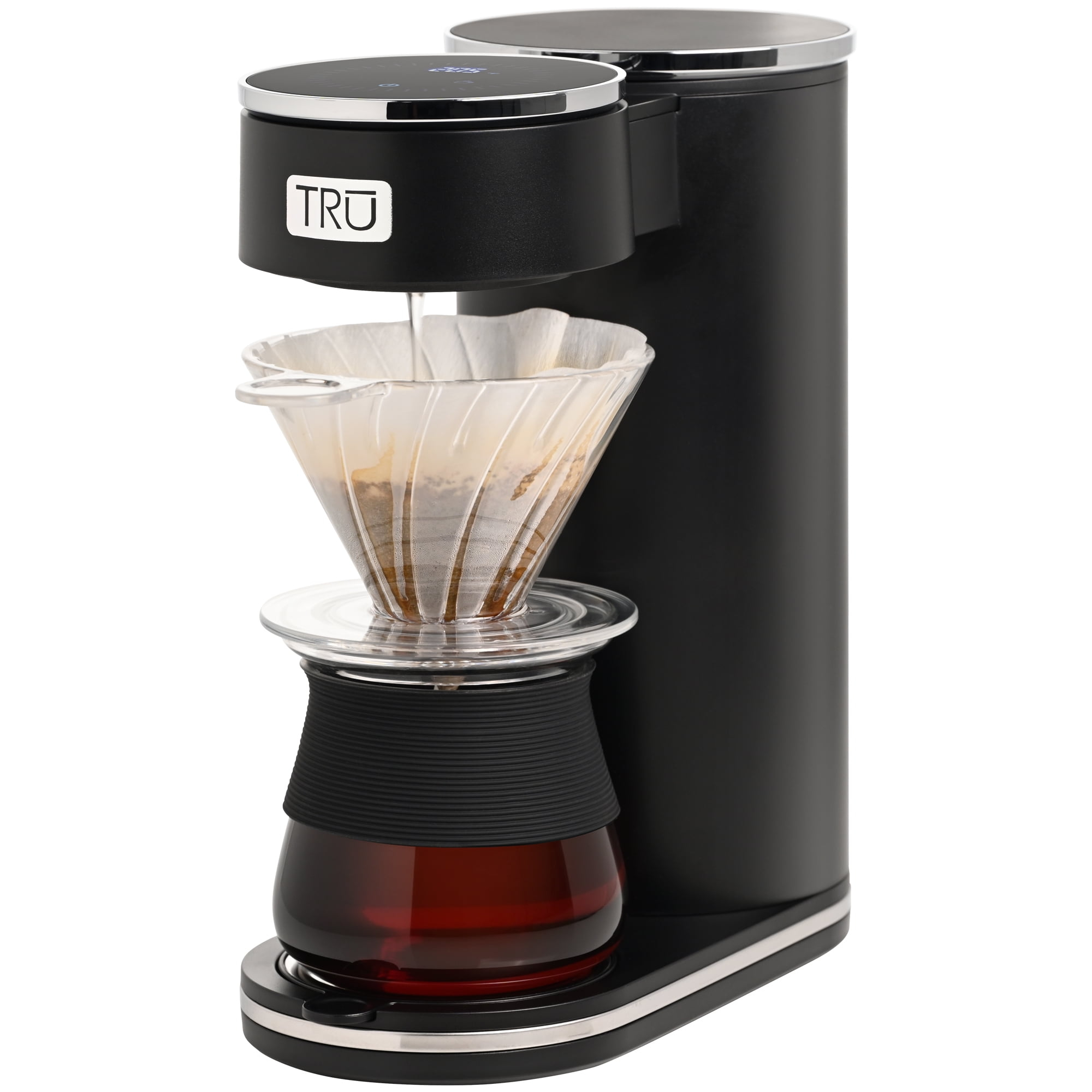 TRU Digital Control Pour Over Black 12-Cup Drip Coffee Maker