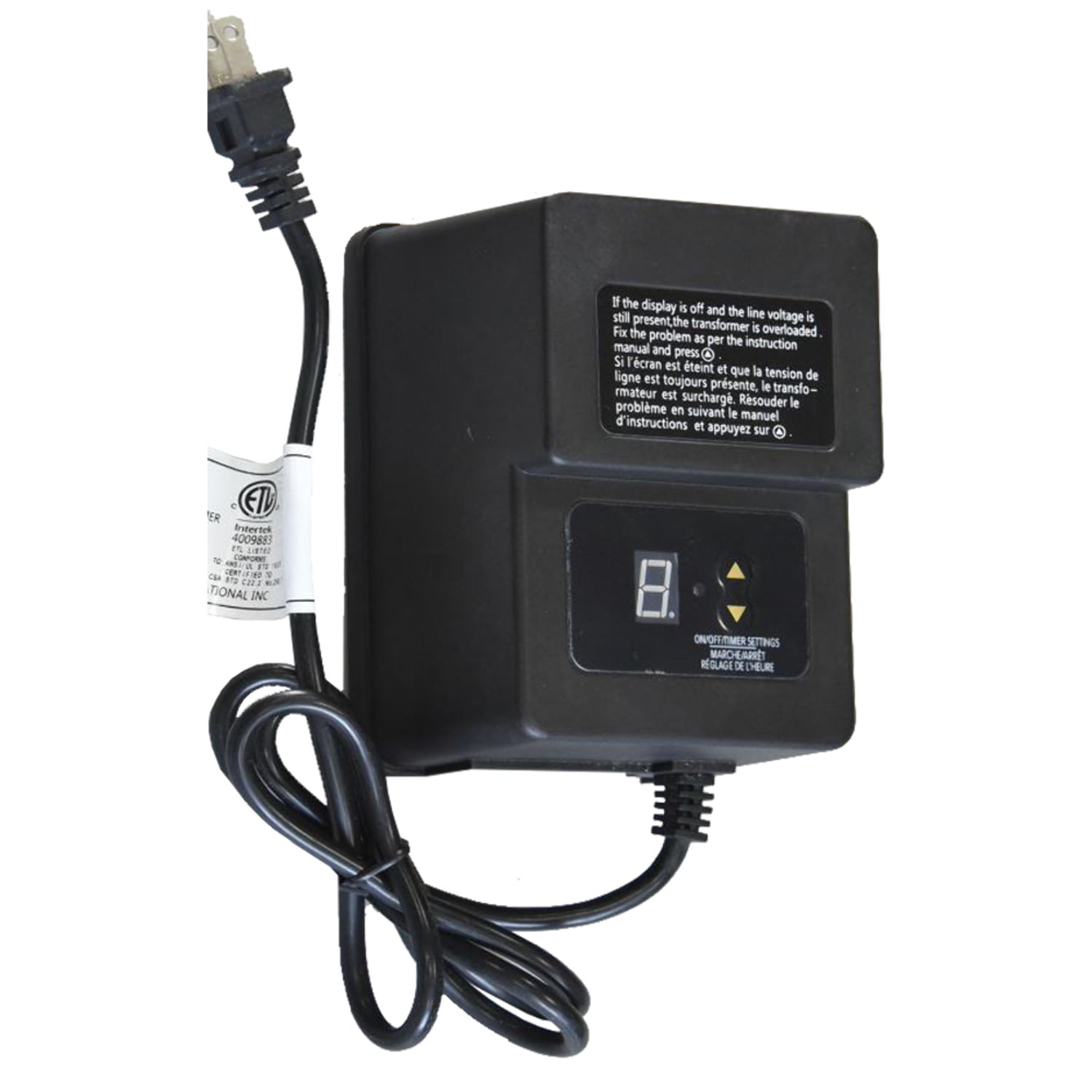TS200 200W AC 120V Step Down Low Voltage Transformer with Digital Timer IP65 Waterproof