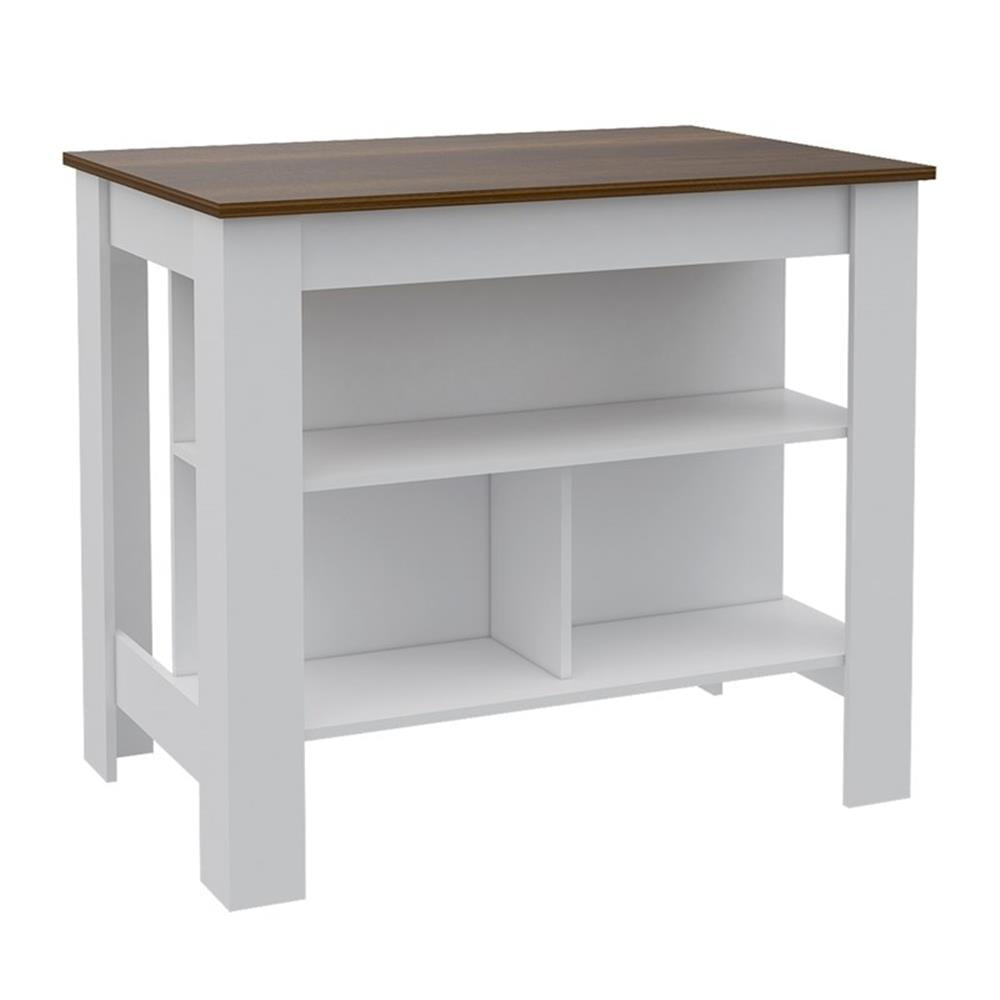 TUHOME Cala Kitchen Island  Engineered Wood Kitchen Islands in  Multi-color