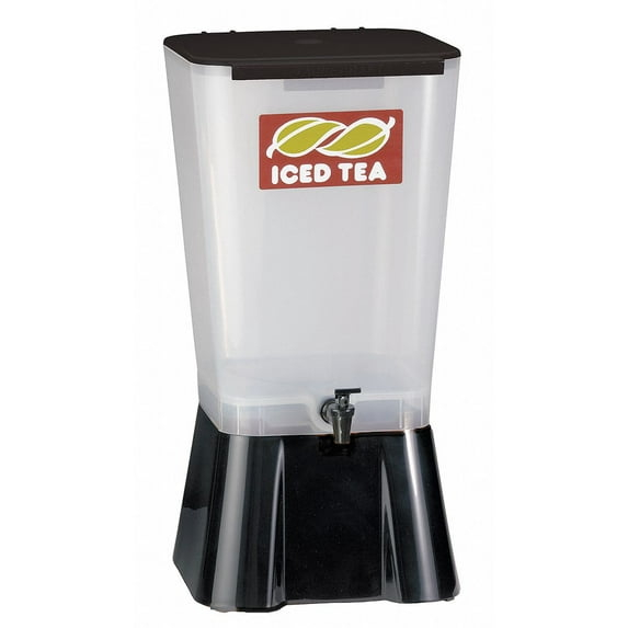 Black and Clear Polypropylene 5 Gallon Beverage Dispenser