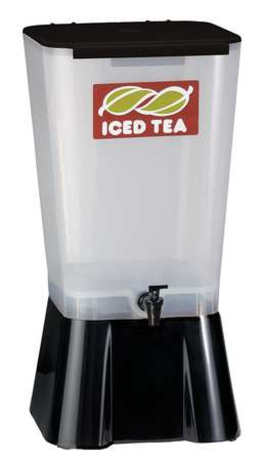 Black and Clear Polypropylene 5 Gallon Beverage Dispenser