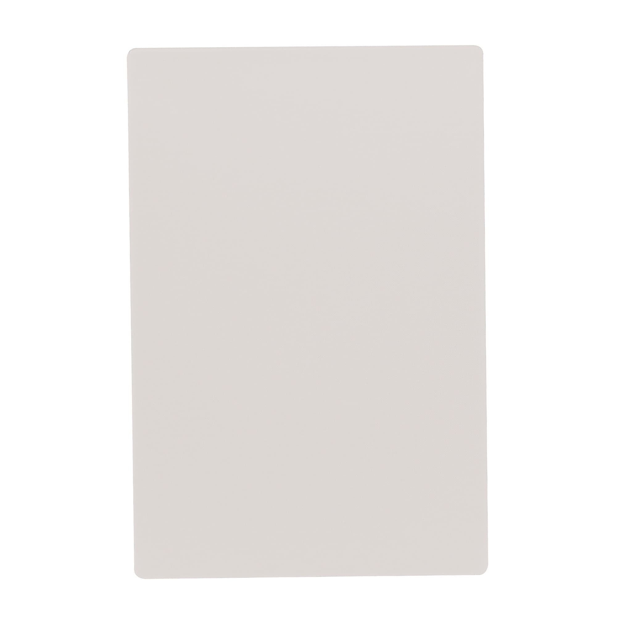 TableCraft CB1824WA White Polyethylene 18 x 24 Cutting Board"