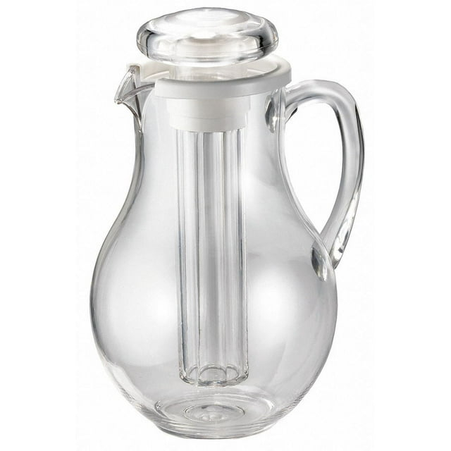 Tablecraft Pitcher w/Ice Core,3 qt,Clear 328