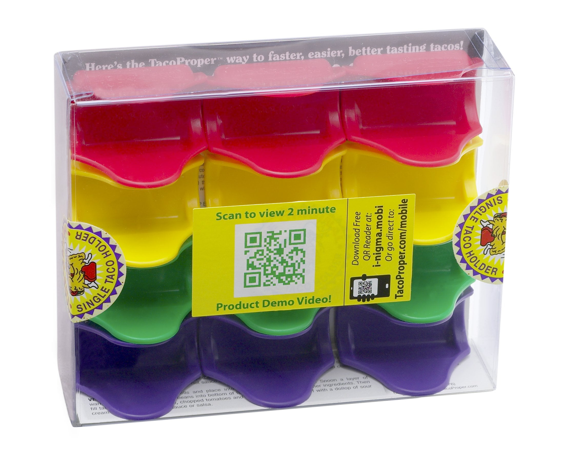 Taco Proper Fiesta Pack 12 Piece Taco Holders Stands