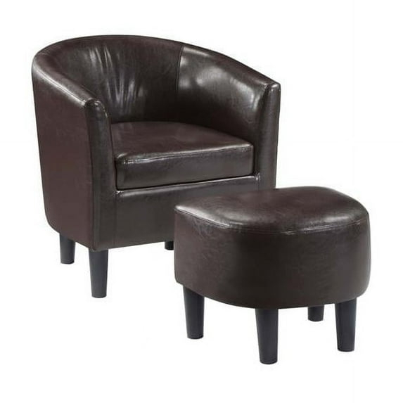 Take a Seat Churchill Accent Chair with Ottoman