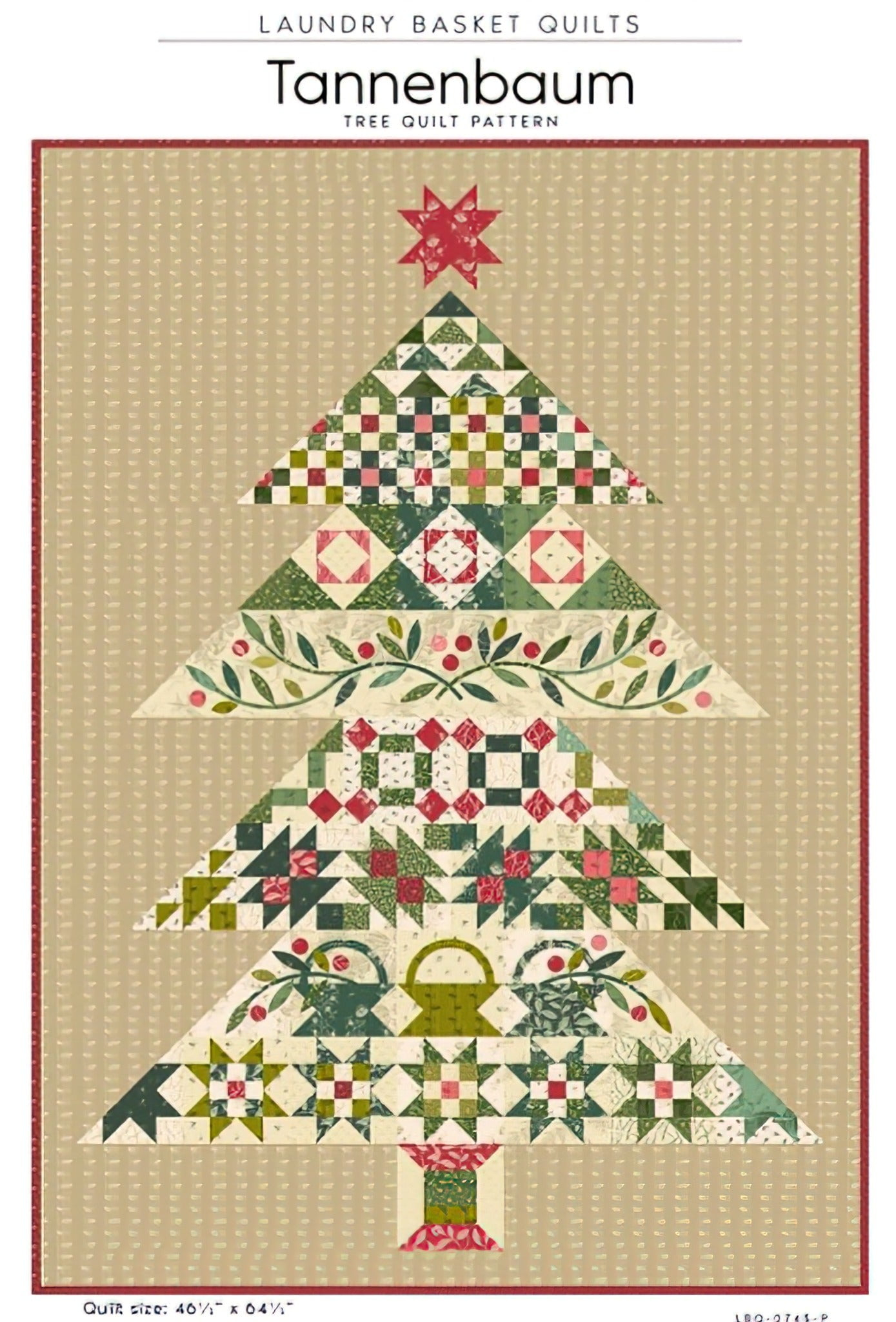 Tannenbaum Tree Quilt Pattern by Edyta Sitar Laundry Basket Quilts