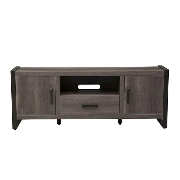 Tanners Creek Medium Gray Entertainment Center w Piers